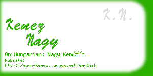 kenez nagy business card